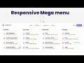 Responsive Mega Menu and Dropdown Menu using only HTML and CSS & Javascript