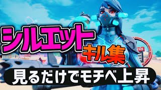 【シルエット】見ただけでモチベが上がるアジア最強キル集！【フォートナイト / Fortnite】