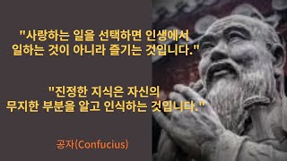 [영어명언:공자]Confucius/춘추시대유학자/유학의 창시자/잠안올때듣기/영어문장반복듣기/영어말하기연습/현인들의말씀으로힐링하기/동기부여