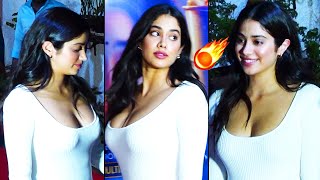 Jahnvi Kapoor Looks GORGEOUS in White Dress @ GOOD LUCK JERRY Special Screening | News Buzz