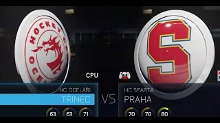 NHL 15 CZ - Let´s play - Splitgame - Playoff -Oceláři Třinec vs Sparta Praha (hra na přání č.42)