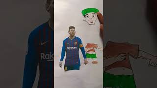 Avatar messi Barcelona and dholu #messi #shortsviral #littlesingham