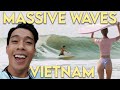 Can you surf in asia? | MASSIVE TYPHOON WAVES IN VIETNAM | VLOG