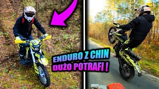 PRZEJECHAŁ PÓŁ WSI NA JEDNYM KOLE 😂 CHIŃSKIE ENDURO W AKCJI