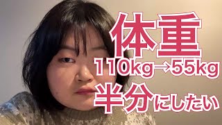 【決意表明】体重を110kgから半分にします