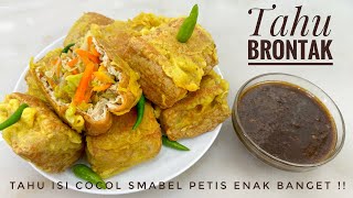 RESEP TAHU BRONTAK COCOL SAMBEL PETIS ENAK BUANGETTT !! GORENGAN SULTAN