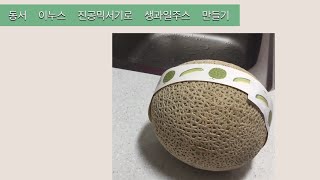 진공블렌더로 생과일 주스 만들기( 멜론주스,자두주스) / 이누스 V38 / inus V38