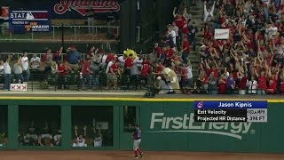 BOS@CLE Gm1: Statcast looks at Tribe's homers in 3rd