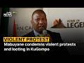 Mabuyane condemns violent protests and looting in KuGompo
