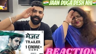 Reaction With Mom | MAJOR Trailer - Hindi | Adivi Sesh | Saiee M | Shobhita D | Mahesh Babu 2022