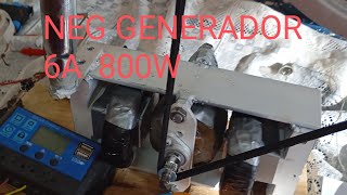 Generador 6A 800W energía eléctrica alternativa ( nuevo generador cargador de batería )