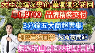 大亞灣臨深央企華潤精心打造高品質豪宅【潤溪花園】單價9700起，豪裝交付，3分鐘五大商超，樓巴直達口岸通勤香港，無遮擋山景視野景觀！#大亞灣樓盤#惠州房價#惠州買樓#惠州樓價#大亞灣#華潤潤溪花園