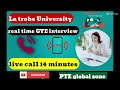 GTE 🇭🇲🇭🇲 La trobe University interview. real call recording, Australia study visa