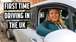 Americans First Time Driving in the UK - United Kingdom Road Trip Begins!