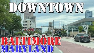 Baltimore - Maryland - 4K Downtown Drive