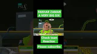 FAKHAR ZAMAN a very big sixes in psl history