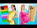 Rich vs Broke Pregnant Hacks! *Funny Situations and Crazy Hacks by 123 GO!