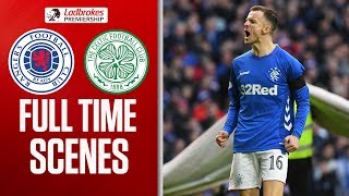 Rangers Celebrate at Full Time! | Rangers 1-0 Celtic | Full-Time Scenes | Ladbrokes Premiership