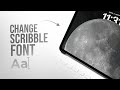 How to Change Scribble Font on iPad (tutorial)