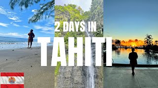 What To Do In Tahiti French Polynesia In 2 Days | Waterfalls and Black Sand Beaches