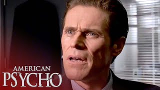 'Patrick is Questioned about Paul Allen in His Office' Scene | American Psycho