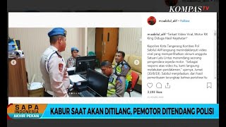 Viral Polisi Tendang Pengendara Motor di Tangerang