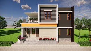 35x36 Feet House Plan | 3D House Design| Modern House Plan