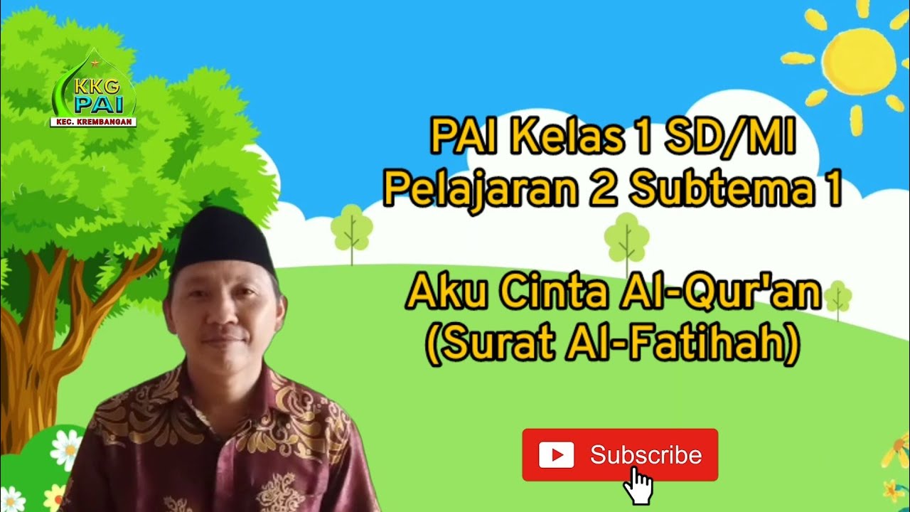 PAI Kelas 1 | Pelajaran 2 Subtema 1 | Aku Cinta Al-Qur'an | Membaca Dan ...