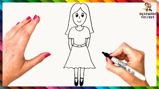 Como Desenhar Uma Mulher Passo A Passo 👩 Desenhar Mulheres Facilmente
