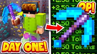 How to get RICH on DAY ONE of Minecraft OP Prisons | Minecraft OP PRISON #1