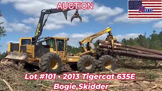 Lot #101 • 2013 Tigercat 635E Bogie Skidder