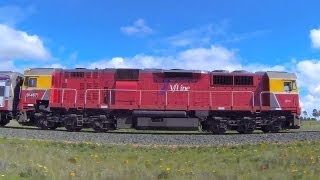 Pacing a V/Line N class on the Swan Hill Line