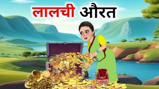 लालची औरत | Lalchi Aurat | Moral story | Animinated story |