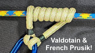 Valdotain \u0026 French Prusik Hitches for Arborists and Tree Climbers!