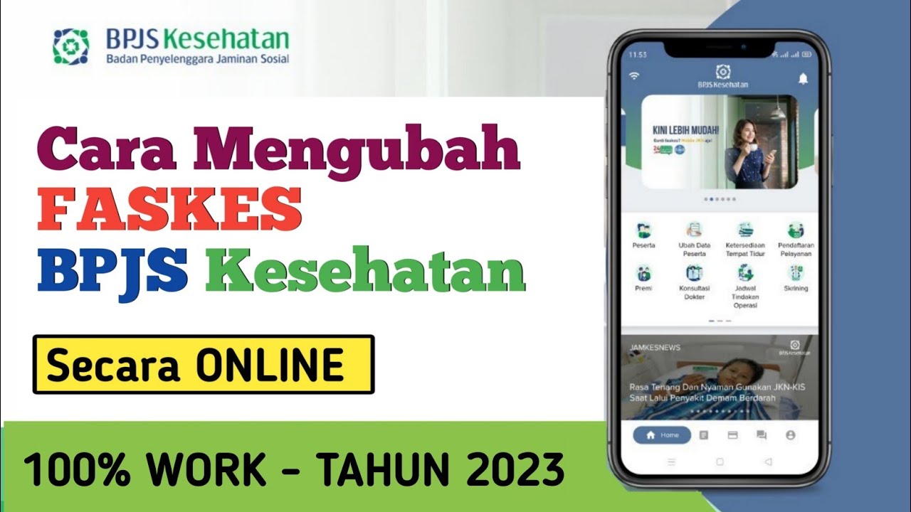 Cara Mengubah FASKES BPJS KESEHATAN Secara Online‼️ Proses Cepat ...