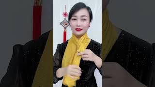 Perfect Stylish Scarf Tie Methods | How to tie a scarf? #scarf #scarfwearing #shorts