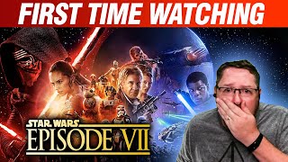Shocked Reaction - Star Wars VII - The Force Awakens - First Time Watching