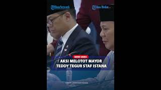 AKSI MELOTOT Mayor Teddy, Tegur Staf Istana Ganggu Presiden Prabowo Berbicara di Depan PM Jepang