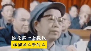 谁是第一个提议，在1976年提醒华老，抓捕四人帮的人