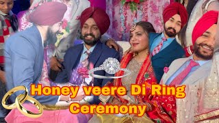 Punch Gaay ji Honey veere di 💍 Ring te frozpur #vlog vere ny dita Bhabi nu Rose🌹 🌹