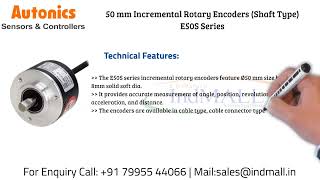 Autonics 50 mm Incremental Shaft Type Rotary Encoders(E50 Series)