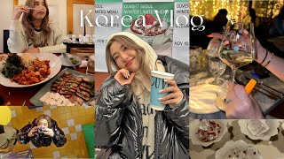 Seoul vlog | 3 days in Korea 😂🍽️ cafe tour / skin treatment / bar