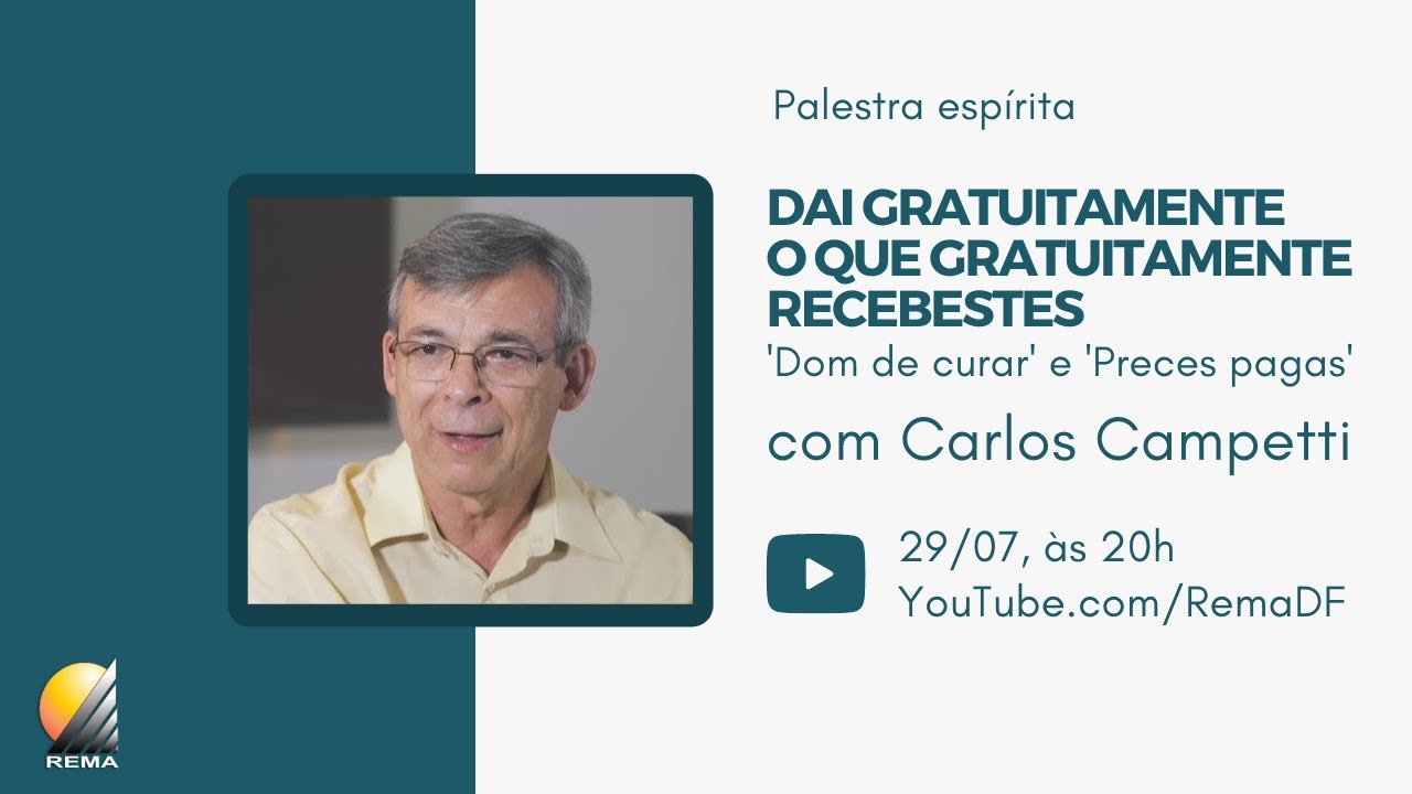 Palestra 'Dom De Curar' E 'Preces Pagas' - Carlos Campetti - YouTube