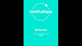 Ion2FullApp - Ionic 3 Template - Learn Ionic Framework