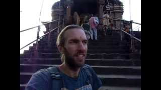 Getting blessed in a tantric temple, India