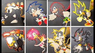 Sonic the hedgehog 2-Pancake art Challenge//Tails, Knuckles, Dr Eggman, Rose, Shadow, FNF Sonic mod