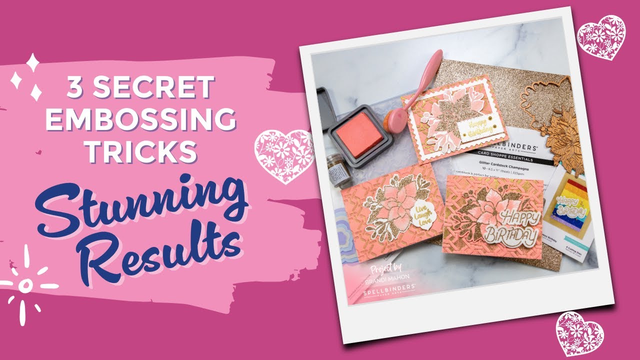 3 Game Changing Embossing Folder Techniques Stunning Metallic Effects