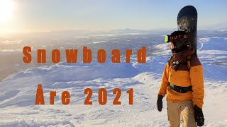 Åre januari 2021 | Snowboardåkning och Ristafallet