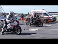 Yamaha R1 vs Yamaha R6 - motorcycle drag racing - www.dragracing.sk