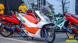 pcx 150 สีขาวส้ม แต่ง